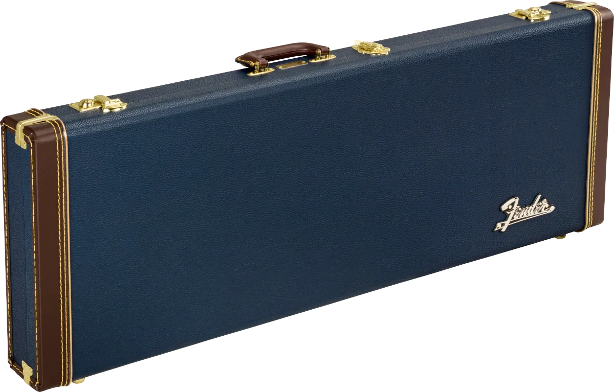 Fender Classic Series Wood Case Stratocaster/Telecaster, Navy Blue — Classic Series Wood Case Strat/Tele, Navy Blue · Custodie rigide · R&D Sound Lugano