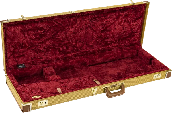 Fender Classic Series Wood Cases - Stratocaster/Telecaster — Classic Series Wood Case - Strat/Tele, Tweed · Custodie rigide · R&D Sound Lugano