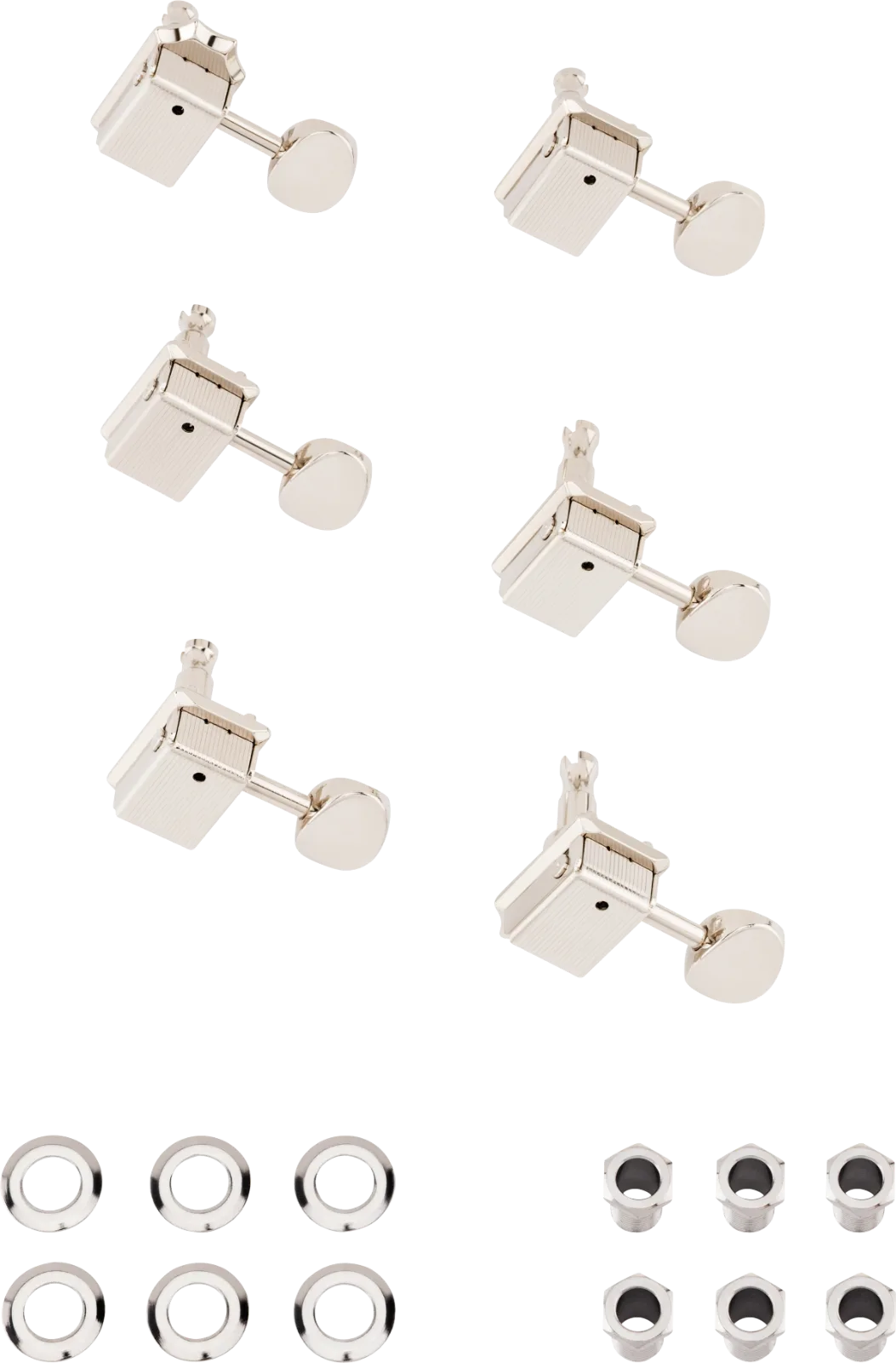 Fender ClassicGear Staggered Tuning Machine Set — ClassicGear Staggered Tuning Machines, Chrome · Meccaniche · R&D Sound Lugano