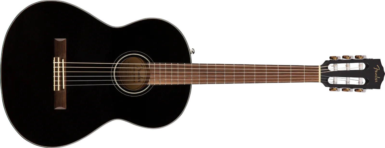 Fender CN-60S — Nylon, Walnut Fingerboard, Black · Chitarre acustiche · R&D Sound Lugano