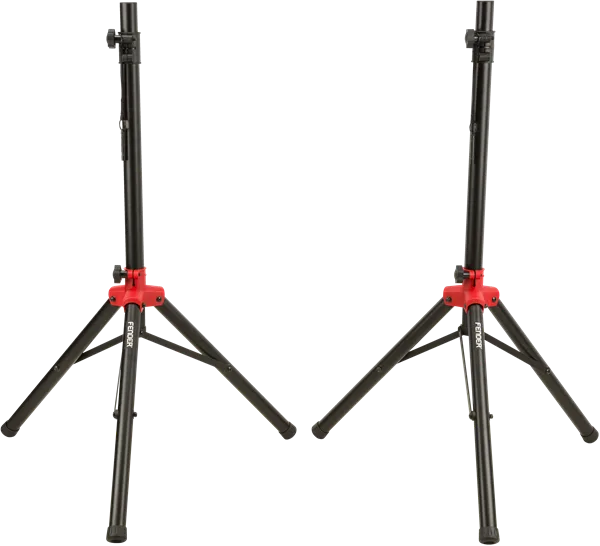 Fender Compact Speaker Stands w/Bag — Compact Speaker Stands with Bag, Black · Supporti e stand · R&D Sound Lugano