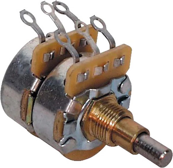 Fender Concentric 250K-500K Solid Shaft Potentiometer — Concentric 250K/500K Audio Solid Shaft Potentiometer, (Volume and Tone) · Manopole e controlli · R&D Sound Lugano