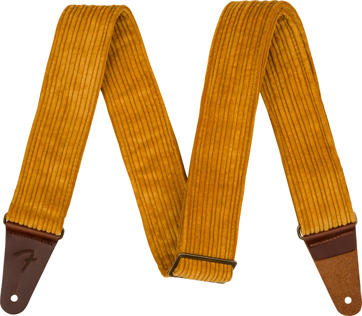 Fender Corduroy Straps — Corduroy Strap, Blaze Gold, 2" · Tracolle e cinghie · R&D Sound Lugano