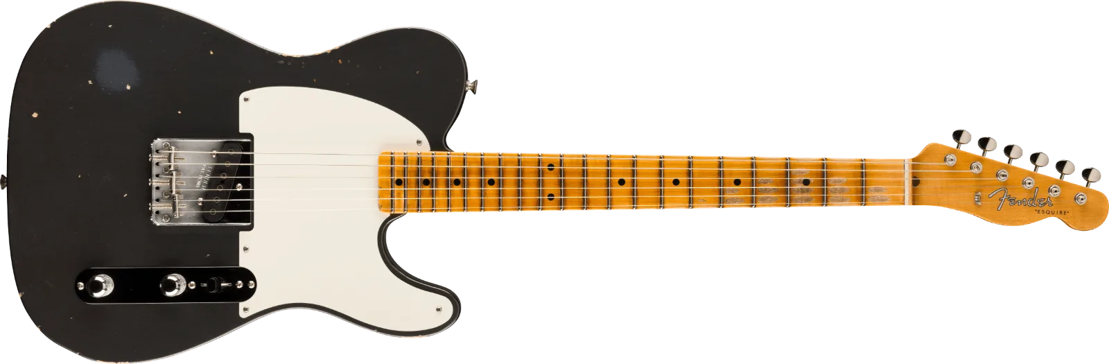 Fender Custom Shop 1956 Esquire Relic with Closet Classic Hardware, Super Aged Charcoal Frost Metallic · Chitarre elettriche · R&D Sound Lugano