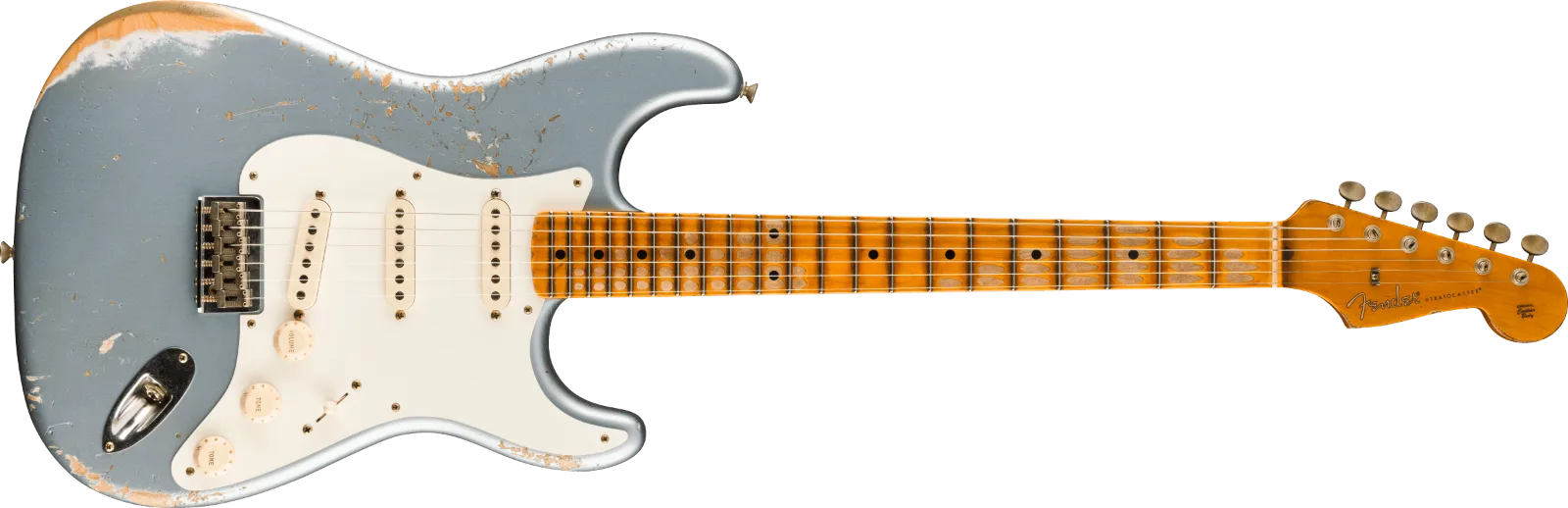 Fender Custom Shop 1956 Hardtail Stratocaster Heavy Relic, Faded Blue Ice Metallic · Chitarre elettriche · R&D Sound Lugano