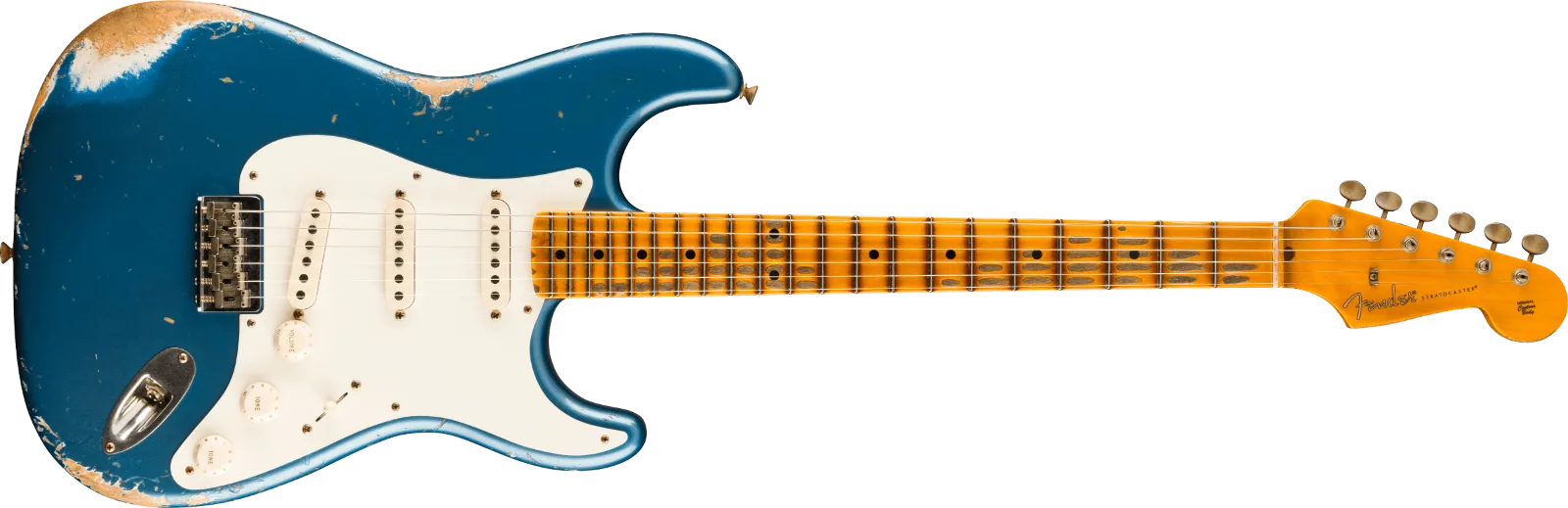 Fender Custom Shop 1956 Hardtail Stratocaster Heavy Relic, Super Aged Lake Placid Blue · Chitarre elettriche · R&D Sound Lugano