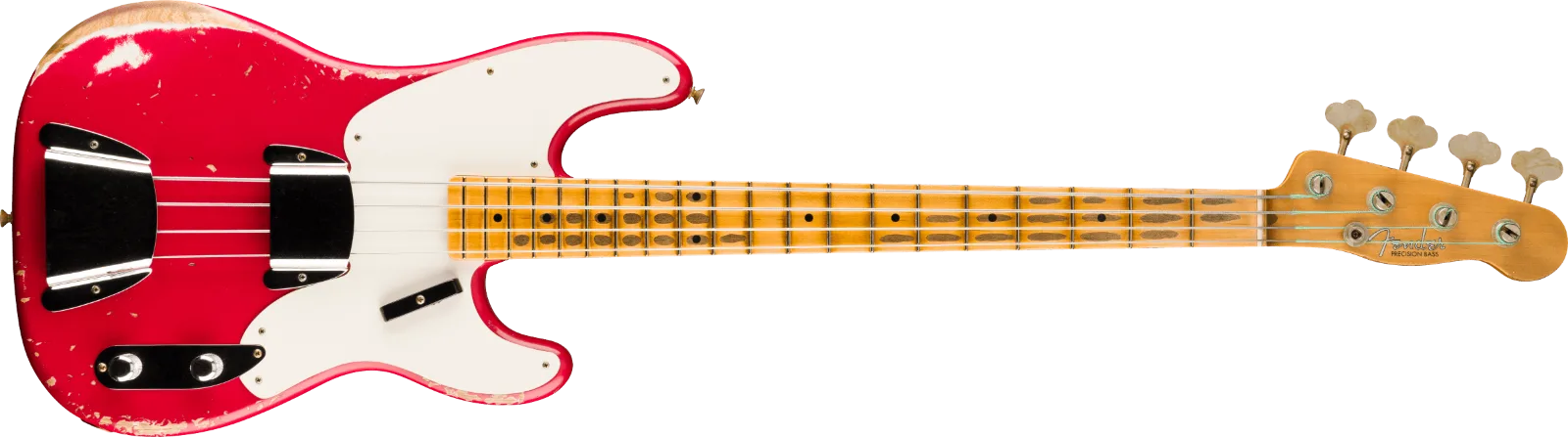 Fender Custom Shop 1956 Precision Bass Heavy Relic, Faded Seminole Red · Bassi elettrici · R&D Sound Lugano
