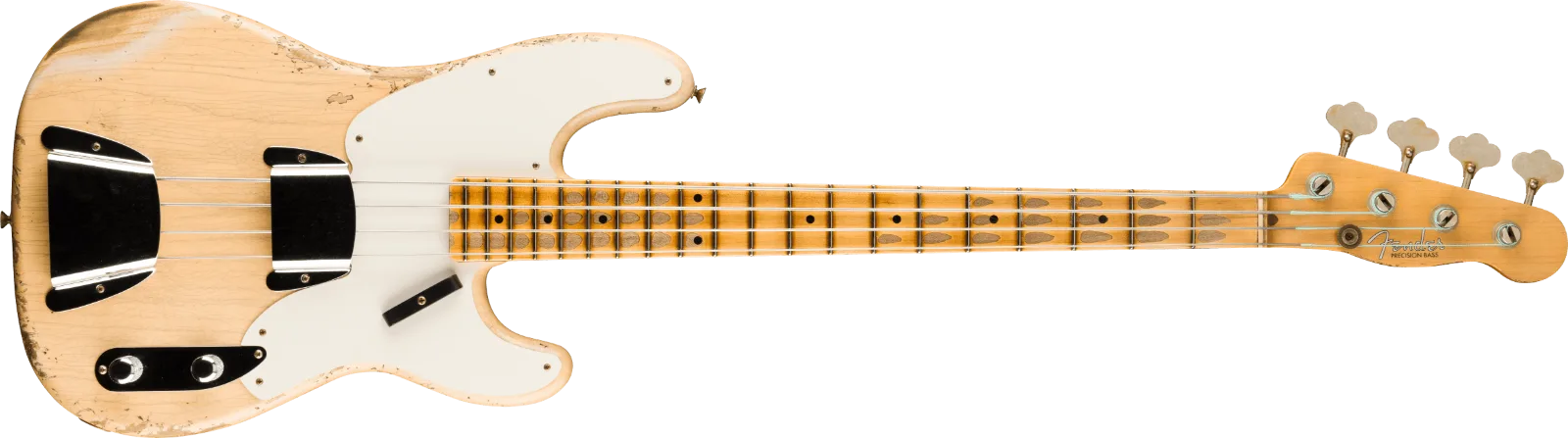 Fender Custom Shop 1956 Precision Bass Heavy Relic, Super Aged White Blonde · Bassi elettrici · R&D Sound Lugano