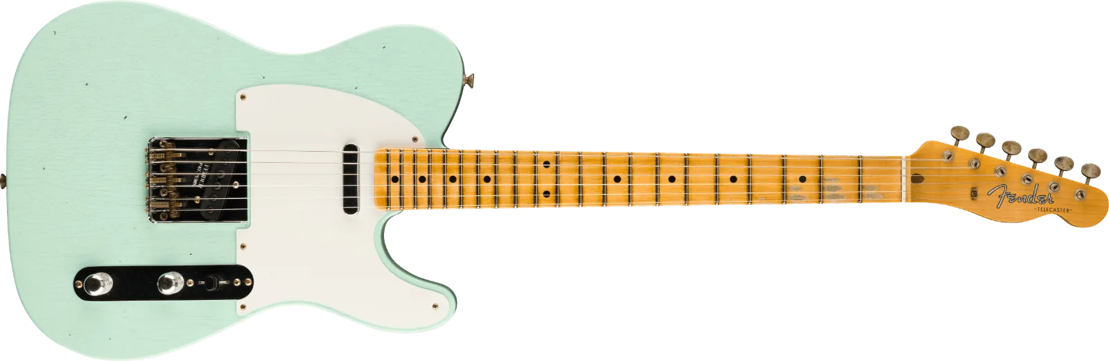 Fender Custom Shop 1958 Top-Load Telecaster Journeyman Relic, Faded Surf Green · Chitarre elettriche · R&D Sound Lugano