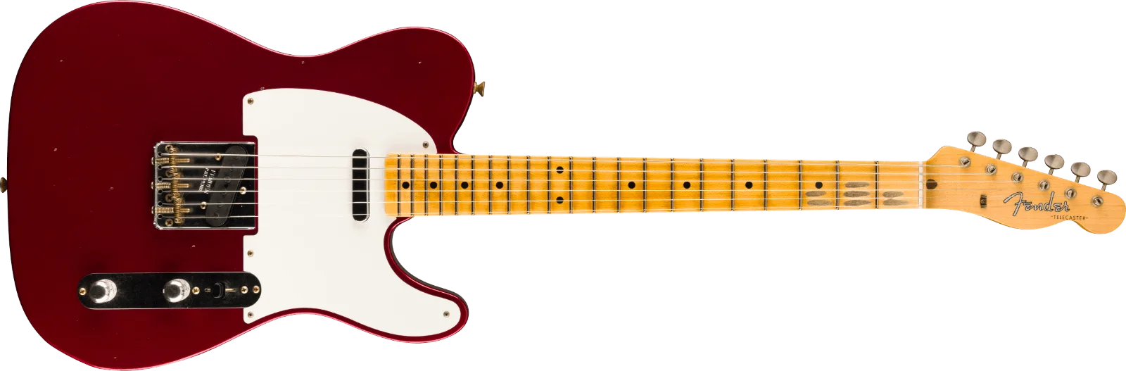 Fender Custom Shop 1958 Top-Load Telecaster Journeyman Relic, Firemist Red · Chitarre elettriche · R&D Sound Lugano