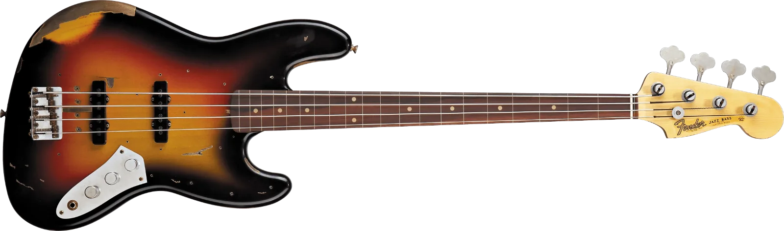 Fender Custom Shop Jaco Pastorius Tribute Fretless Jazz Bass — Rosewood Fingerboard, 3-Color Sunburst · Bassi elettrici · R&D Sound Lugano