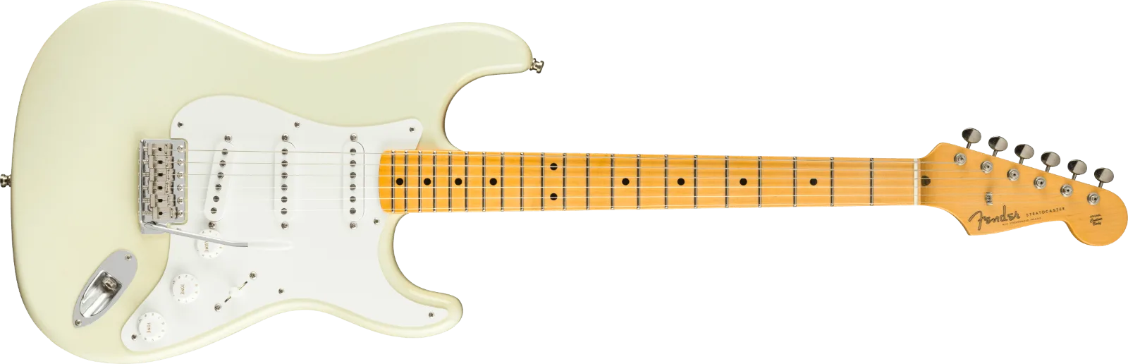Fender Custom Shop Jimmie Vaughan Stratocaster — Maple Fingerboard, Aged Olympic White · Chitarre elettriche · R&D Sound Lugano