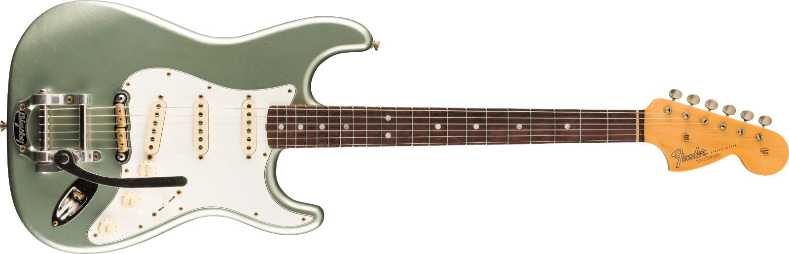 Fender Custom Shop Limited Edition Bigsby Strat Journeyman Relic, Aged Firemist Silver · Chitarre elettriche · R&D Sound Lugano