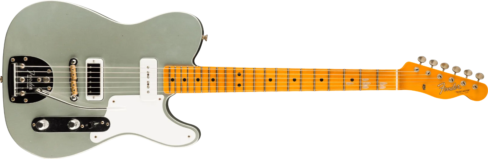 Fender Custom Shop Limited Edition Ocelot Telecaster Journeyman Relic, Super Aged Firemist Silver · Chitarre elettriche · R&D Sound Lugano