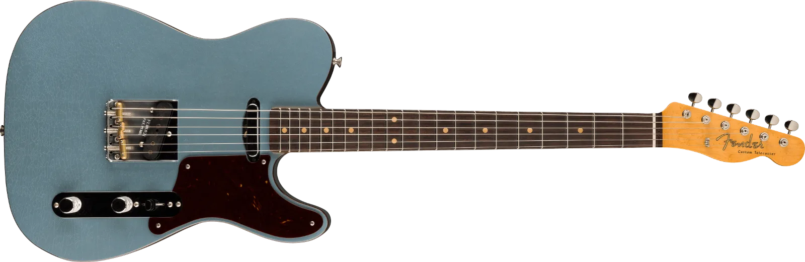 Fender Custom Shop Limited Edition Telecaster Custom DLX Closet Classic, Aged Blue Ice Metallic with Aged Inca Silver Sides · Chitarre elettriche · R&D Sound Lugano