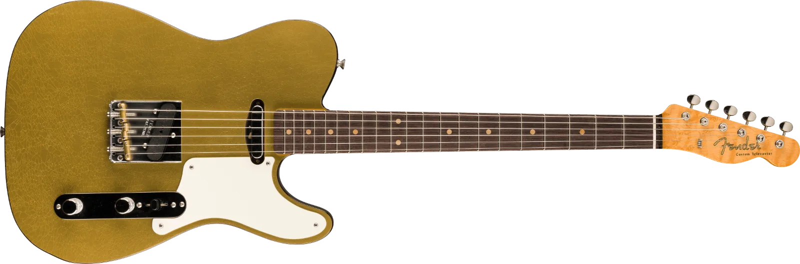 Fender Custom Shop Limited Edition Telecaster Custom DLX Closet Classic, Aged HLE Gold with Aged Charcoal Frost Metallic Sides · Chitarre elettriche · R&D Sound Lugano