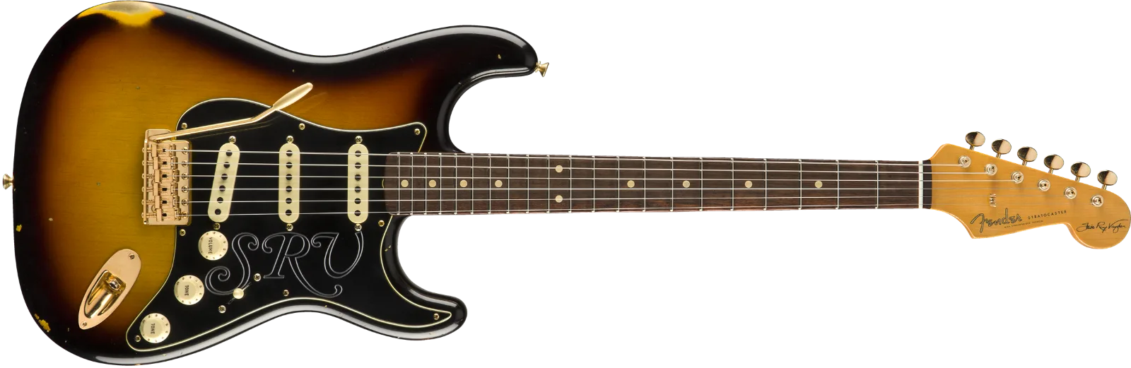 Fender Custom Shop Stevie Ray Vaughan Signature Stratocaster Relic with Closet Classic Hardware — Rosewood Fingerboard, Faded 3-Color Sunburst · Chitarre elettriche · R&D Sound Lugano