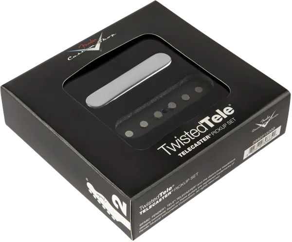 Fender Custom Shop Twisted Tele Pickup Set — Custom Shop Twisted Tele Pickups, Black/Chrome (2) · Pickup e preamp · R&D Sound Lugano