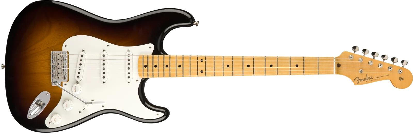 Fender Custom Shop Vintage Custom 1955 Stratocaster — NOS, Maple Fingerboard, Wide-Fade 2-Color Sunburst · Chitarre elettriche · R&D Sound Lugano