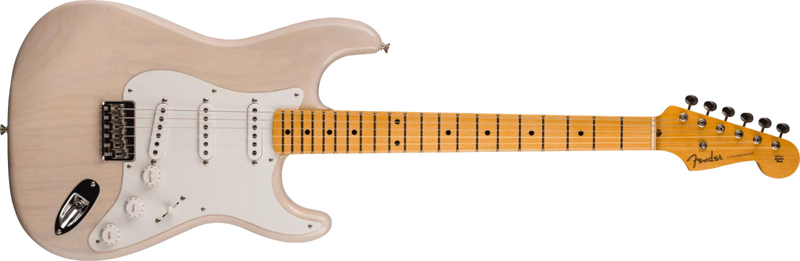 Fender Custom Shop Vintage Custom '55 Hardtail Strat — Time Capsule Package, Maple Neck, Aged White Blonde · Chitarre elettriche · R&D Sound Lugano