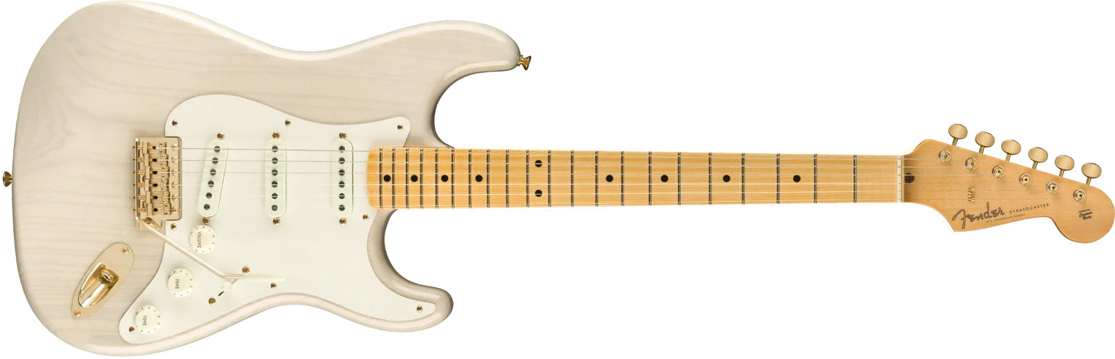 Fender Custom Shop Vintage Custom '57 Stratocaster — 2019 Vintage Custom 1957 Stratocaster NOS, Maple Fingerboard, Aged White Blonde · Chitarre elettriche · R&D Sound Lugano