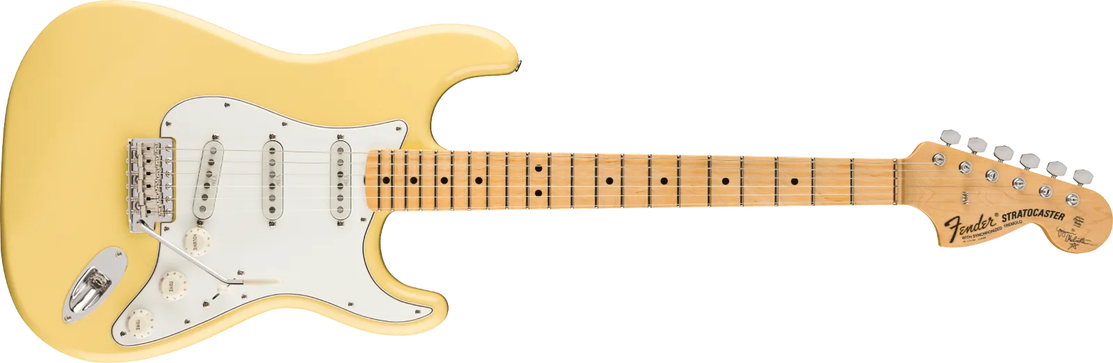 Fender Custom Shop Yngwie Malmsteen Signature Stratocaster — Scalloped Maple Fingerboard, Vintage White · Chitarre elettriche · R&D Sound Lugano