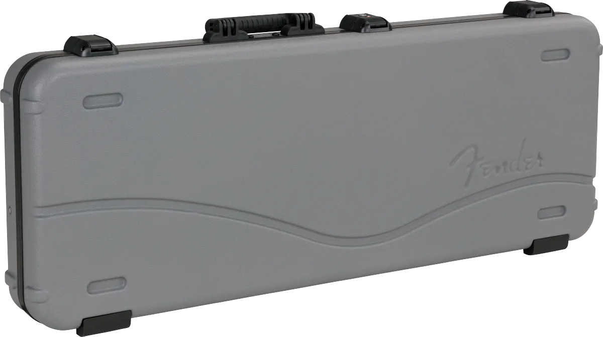 Fender Deluxe Molded Case - Stratocaster/Telecaster- Silver/Blue — Deluxe Molded Strat/Tele Case, Silver/Blue · Custodie rigide · R&D Sound Lugano