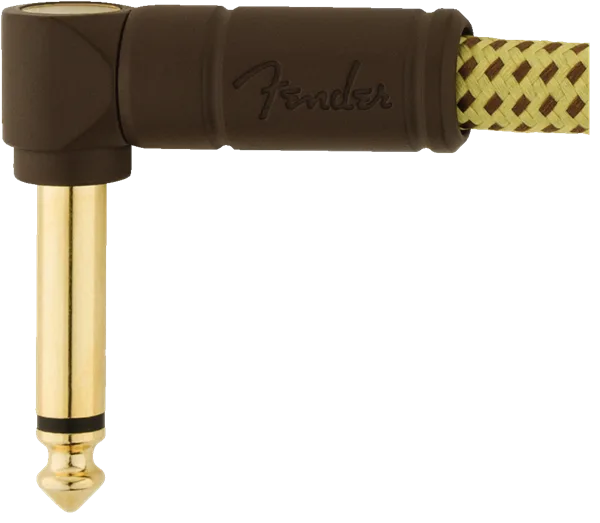 Fender Deluxe Series Instrument Cables (Bowl of 20), Tweed — Deluxe Series Patch Cables (Bowl of 20), Angle/Angle, 6", Tweed · Cavi per strumento · R&D Sound Lugano
