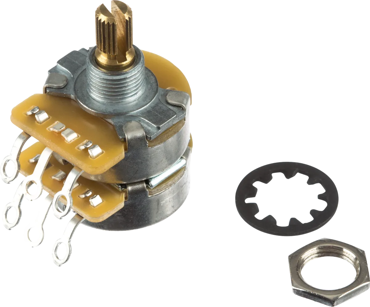 Fender Dual 500K/250K Split Shaft Potentiometer · Manopole e controlli · R&D Sound Lugano