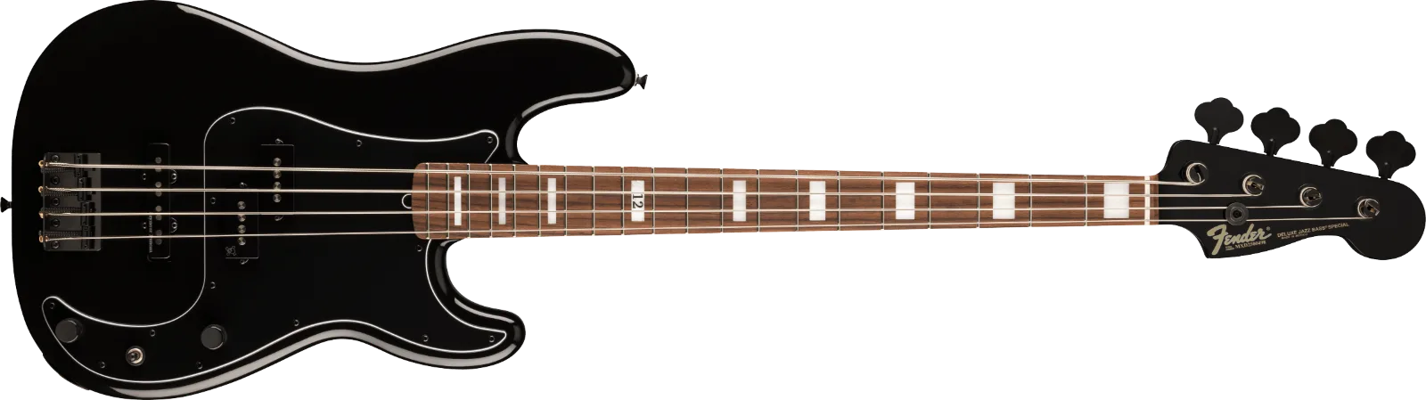 Fender Duff McKagan Deluxe Precision Bass — Rosewood Fingerboard, Black · Bassi elettrici · R&D Sound Lugano