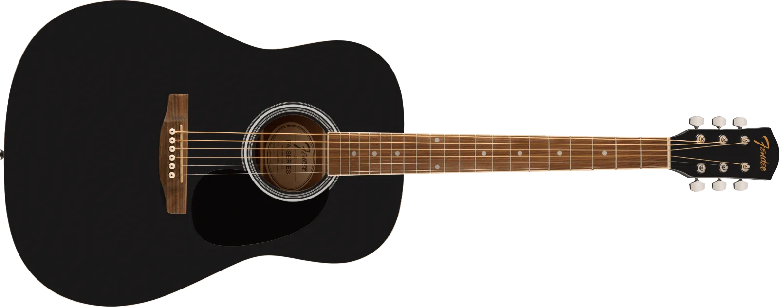 Fender FA-25 Dreadnought — Walnut Fingerboard, Black Pickguard, Black · Chitarre acustiche · R&D Sound Lugano