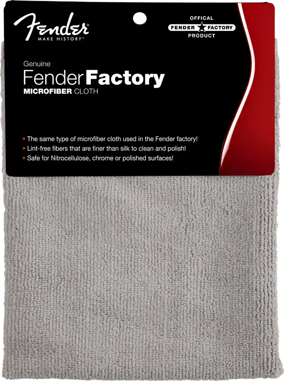 Fender Factory Microfiber Cloth — Gray · Altri accessori · R&D Sound Lugano