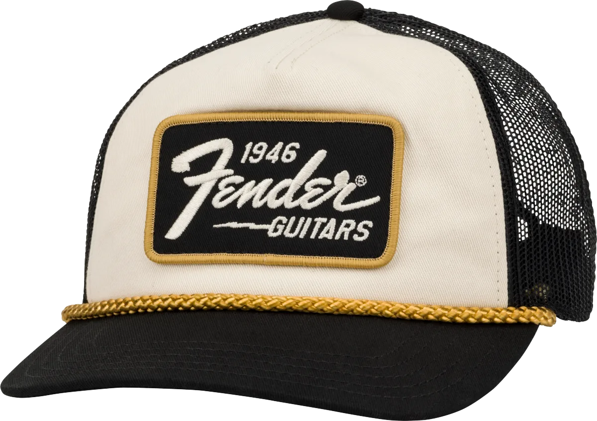 Fender 1946 Gold Braid Hat — Cream/Black · Abbigliamento · R&D Sound Lugano