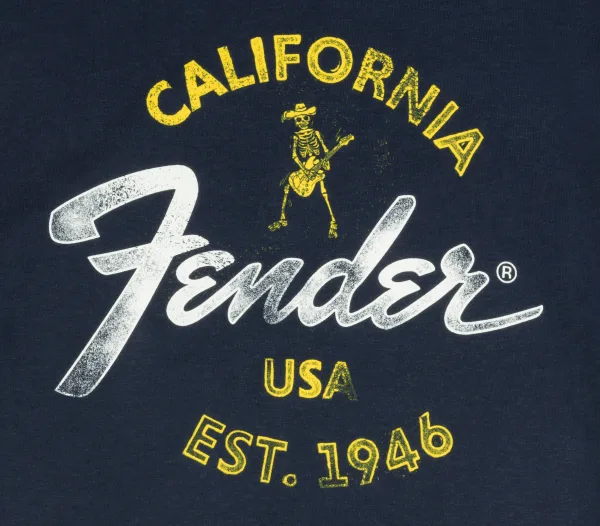 Fender Baja Blue T-Shirt — Blue, S · Abbigliamento · R&D Sound Lugano
