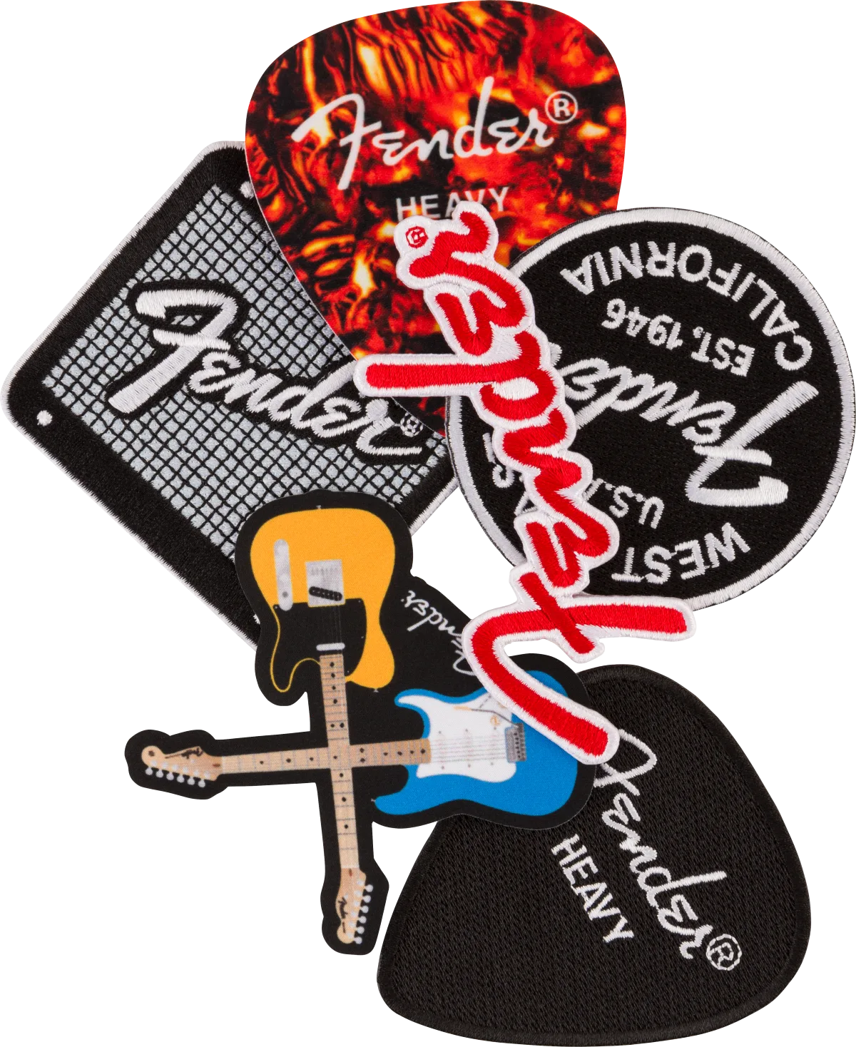 Fender Crossed Guitars Patch — Fender Crossed Guitar Patch · Oggettistica · R&D Sound Lugano