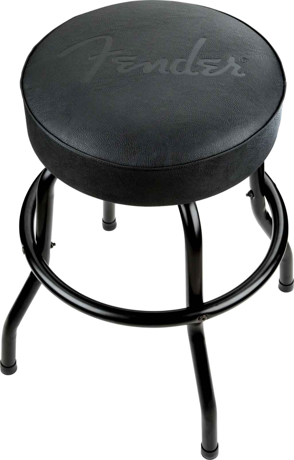 Fender Embossed Black Logo Barstool, Black — /Black, 24" · Oggettistica · R&D Sound Lugano