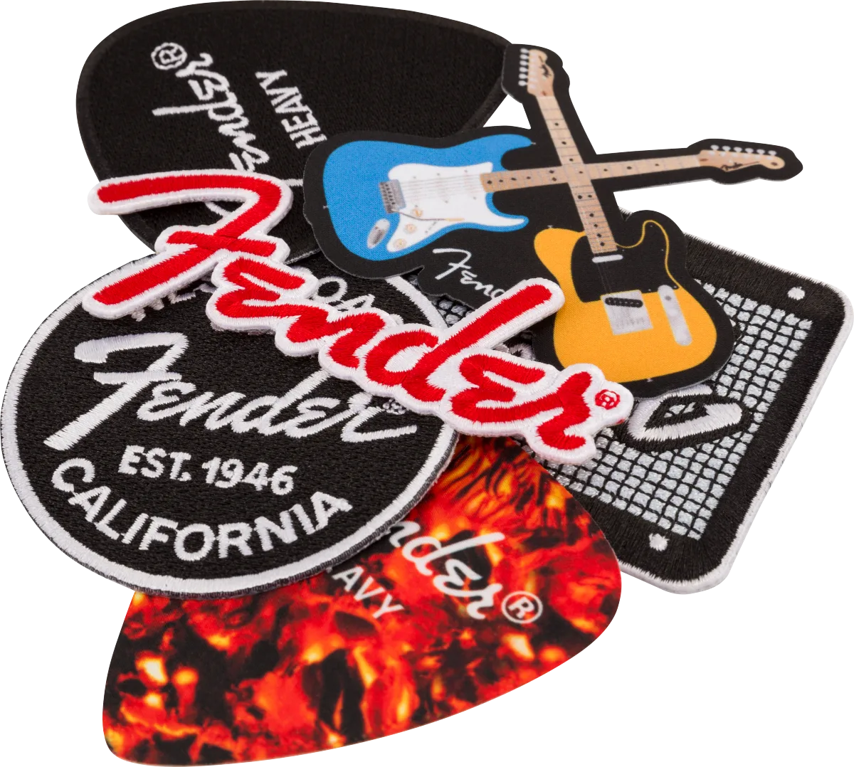 Fender Heavy Pick Patch, Tortoiseshell · Oggettistica · R&D Sound Lugano