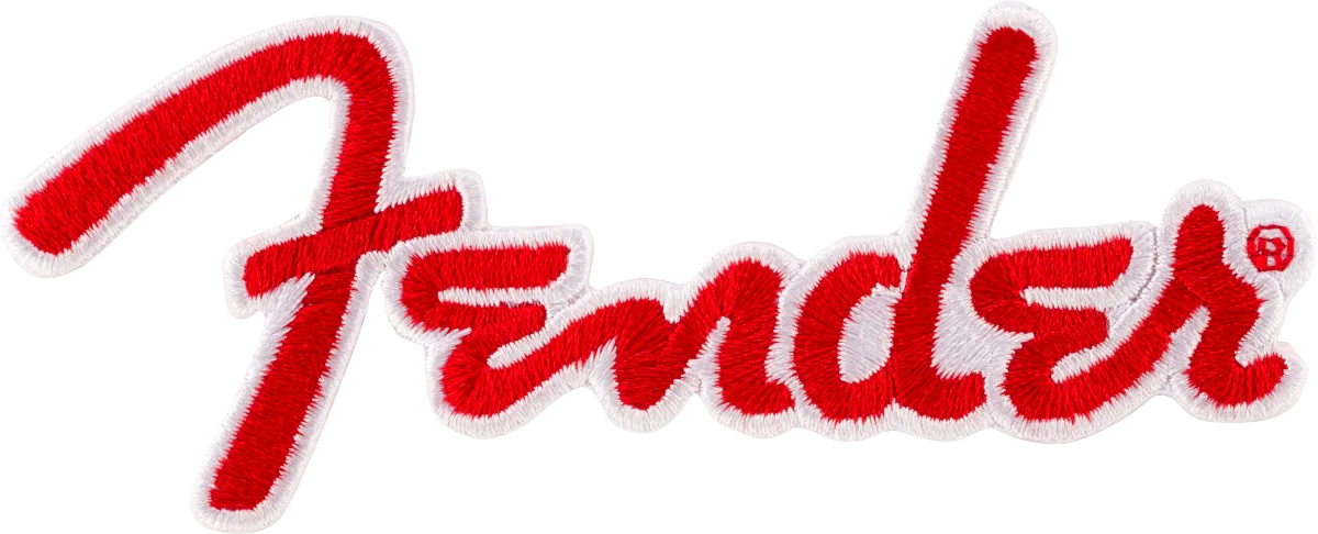 Fender Red Logo Patch · Oggettistica · R&D Sound Lugano