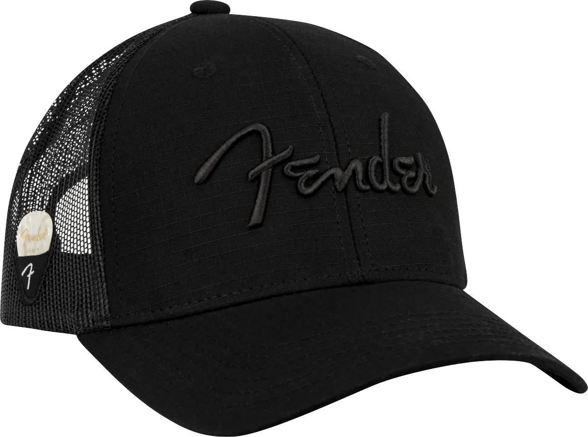 Fender Snap Back Pick Holder Hat, Black · Abbigliamento · R&D Sound Lugano