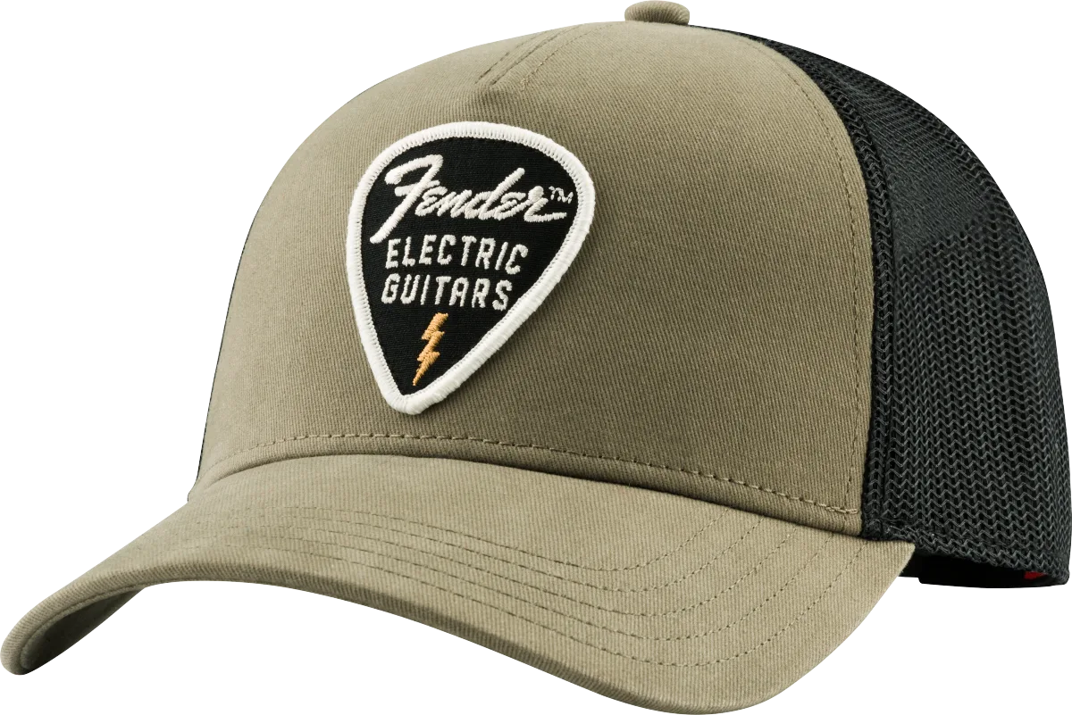 Fender Snap Back Pick Patch Hat, Olive · Abbigliamento · R&D Sound Lugano