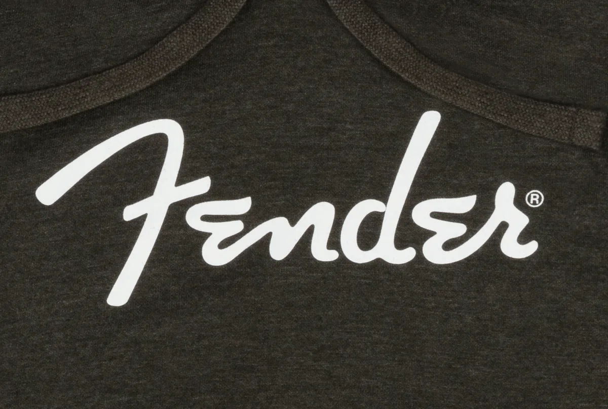 Fender Spaghetti Logo Hoodie, Gray Heather — S · Abbigliamento · R&D Sound Lugano