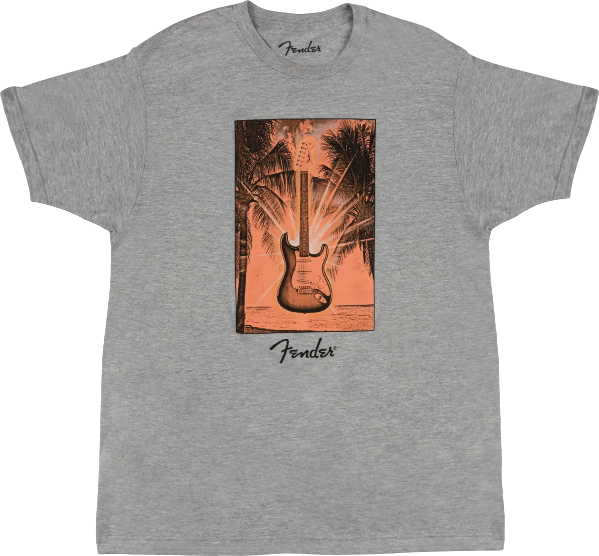 Fender Surf Tee — Gray Heather, XXL · Abbigliamento · R&D Sound Lugano