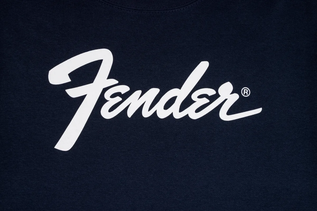Fender Transition Logo Sweatershirt, Navy — S · Abbigliamento · R&D Sound Lugano