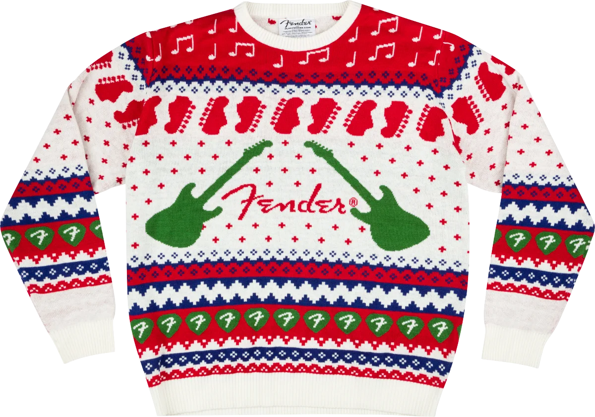Fender Ugly Christmas Sweater, Multi-color — L · Abbigliamento · R&D Sound Lugano