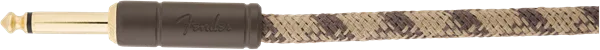 Fender Festival Hemp Instrument Cables — Festival Instrument Cable, Straight/Angle, 18.6', Pure Hemp, Brown Stripe · Cavi per strumento · R&D Sound Lugano