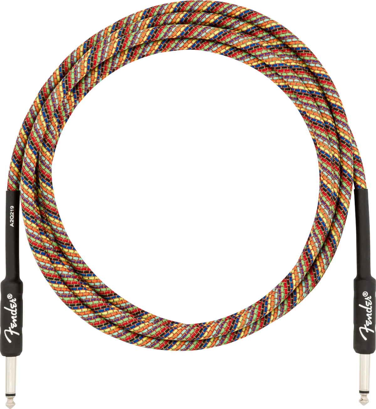 Fender Festival Instrument Cable, Rainbow — Festival Instrument Cable, Straight/Straight, 10', Pure Hemp, Rainbow · Cavi per strumento · R&D Sound Lugano
