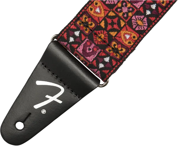 Fender Festival Straps — Festival Strap, Red Mosaic, 2" · Tracolle e cinghie · R&D Sound Lugano