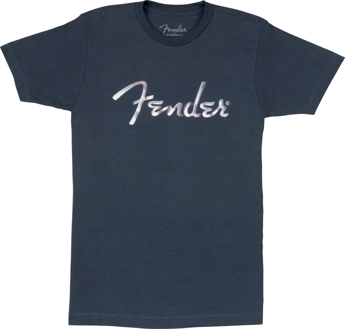 Fender Galaxy Logo Tee — Indigo Smoke, S · Abbigliamento · R&D Sound Lugano