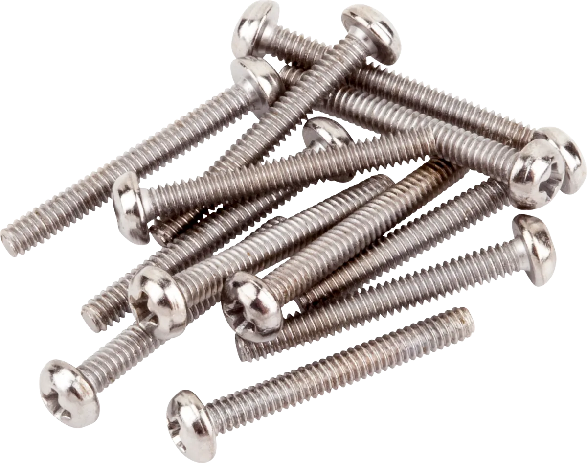Fender Humbucking Pickup Mounting Screws — Machine #3-48 x 13/16" Philips (12) · Pickup e preamp · R&D Sound Lugano
