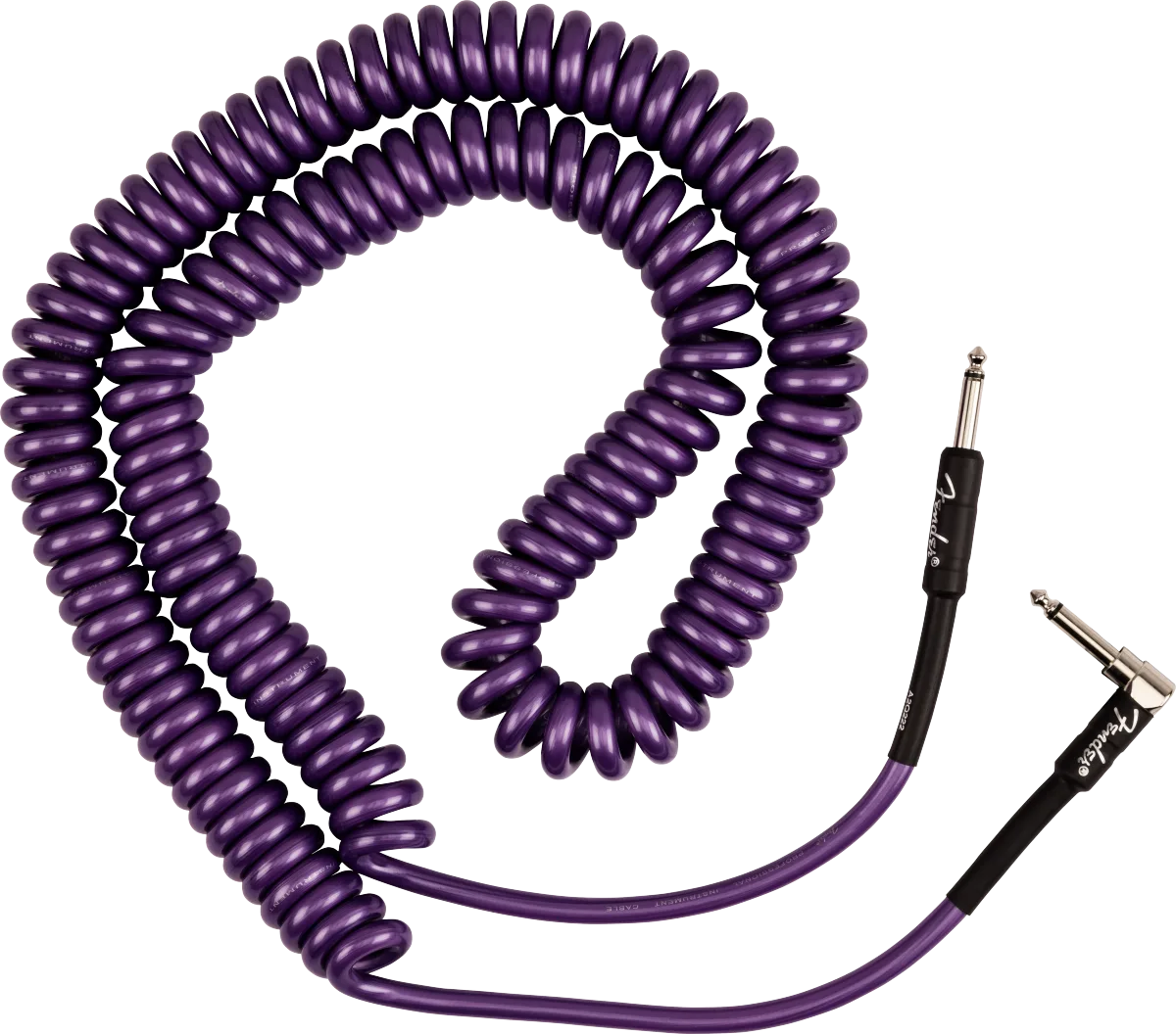 Fender J Mascis Coiled Instrument Cable — J Mascis Coil Cable, 30', Purple · Cavi per strumento · R&D Sound Lugano